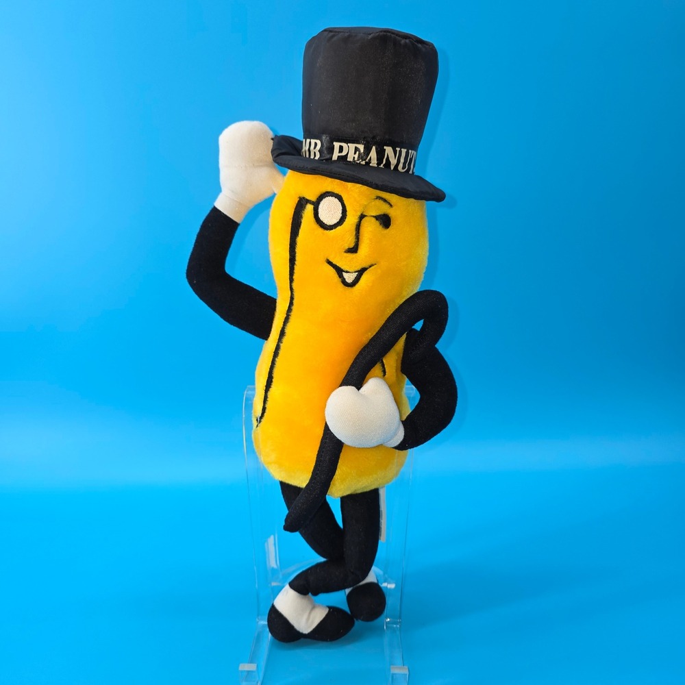 Vintage Mr Peanut Plush Nabisco Brands 12"